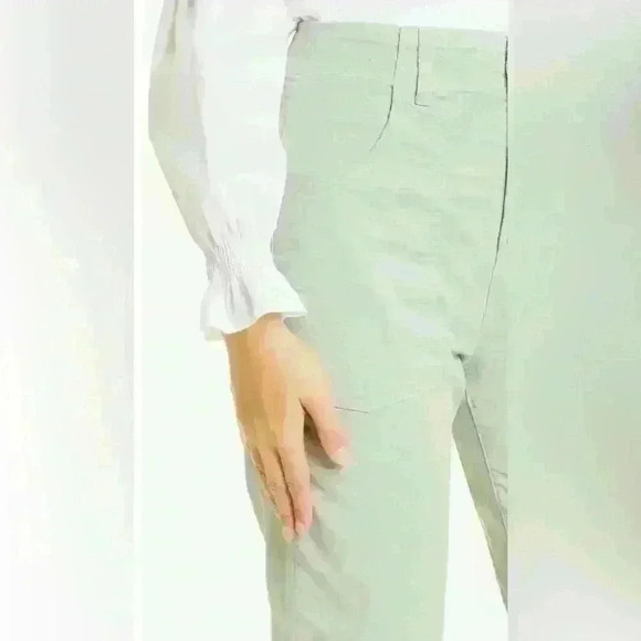 Veronica Beard Arya Cargo Pants Women’s Size 27/4 Light Sage Green Button Fly - Picture 6 of 17
